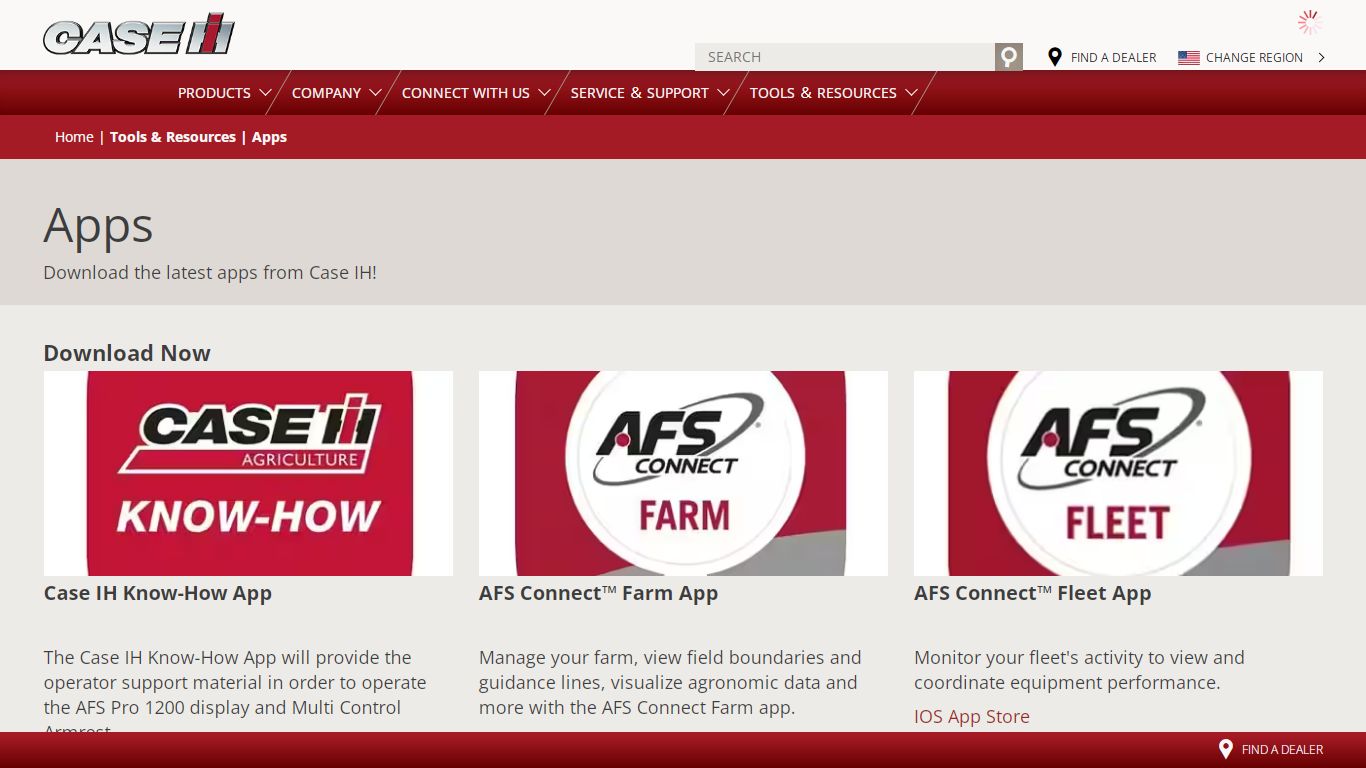 Farming & Agricultural Apps for Apple & Google | Case IH